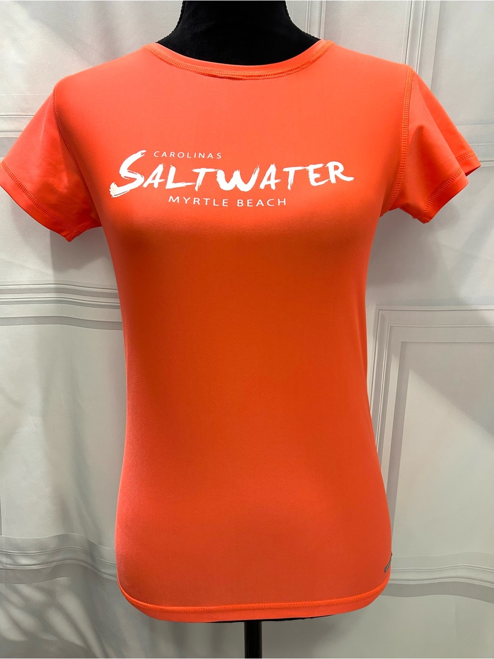 Myrtle Beach Women's Short-Sleeve Swim Tee in Orange XS New Without Tags